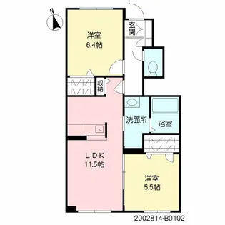 GREEN TERRACE【1階】の間取り