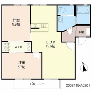 シンセリティ【1階】の間取り