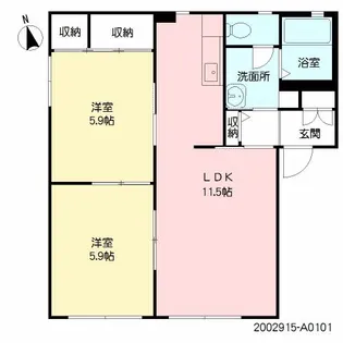 グランシード【1階】の間取り