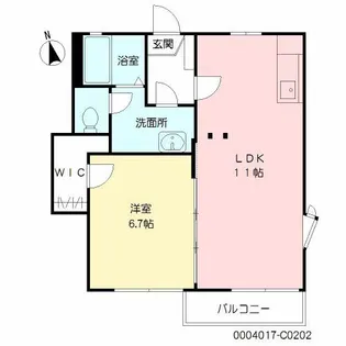 グレイス森 C棟【2階】の間取り