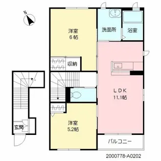 M’SスクエアⅢ【2階】の間取り
