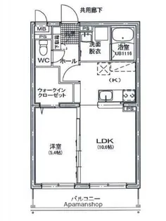 ユーミーマンション別府石垣2ND【5階】の間取り