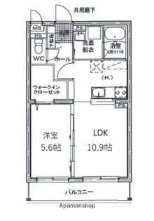 GRACIA新貝【2階】の間取り