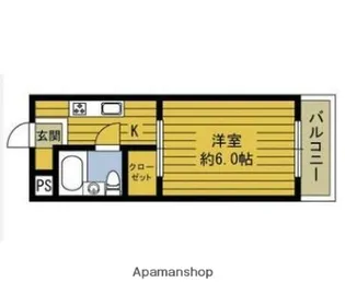 第二上野ハイツ【305号室】の間取り