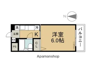 第二上野ハイツ【205号室】の間取り