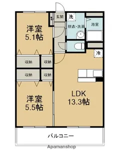 BLISS大在【5階】の間取り