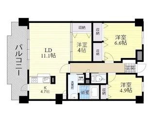 ステイブル城南【3階】の間取り