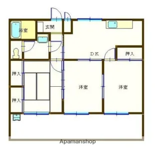 第2宗コーポB棟【201号室】の間取り