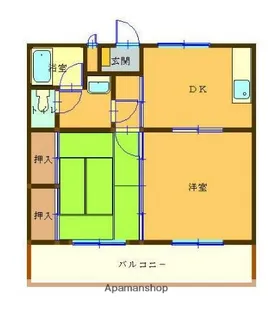 第2宗コーポA棟【307号室】の間取り
