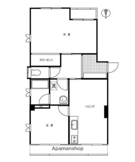 リルームス高松【1階】の間取り