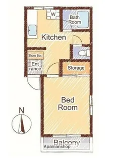 今津留ハイツ【1階】の間取り