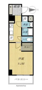 スカイメゾン新町【501号室】の間取り