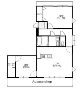 リルームス高城駅前【701号室】の間取り