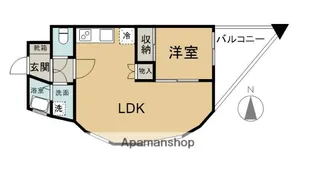 セゾン錦町【510号室】の間取り