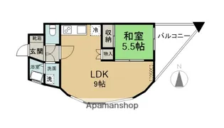 セゾン錦町【410号室】の間取り