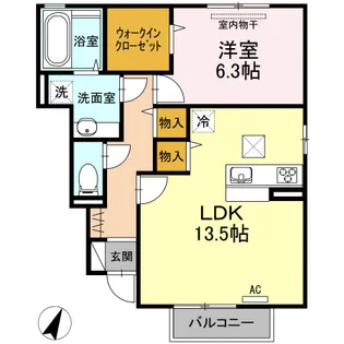 セントセシリア【1階】の間取り