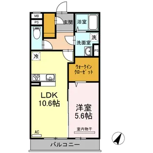 プレセランス牧【3階】の間取り
