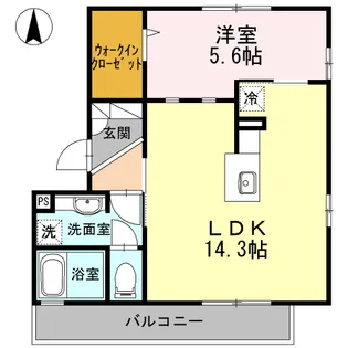 セジュール山野草【3階】の間取り