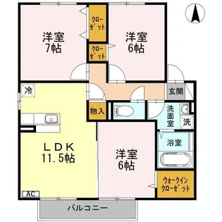 コンフォートTⅡ【2階】の間取り
