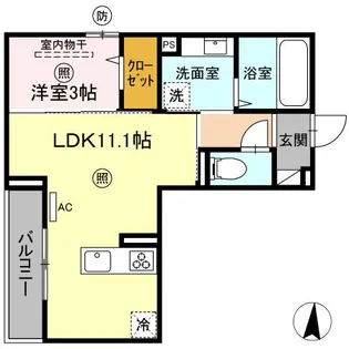 PREMILIFE寿町【2階】の間取り