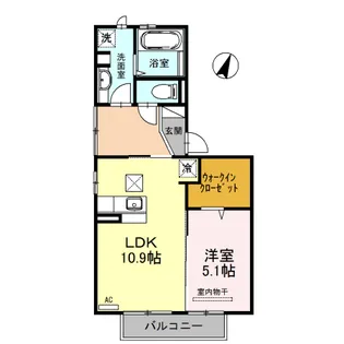 メイユール下郡 Ⅱ【1階】の間取り