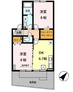 クレールメゾン D【1階】の間取り