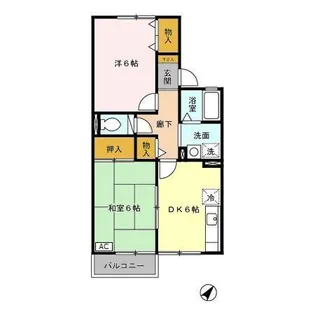 リブェールけやき Ⅲ【2階】の間取り