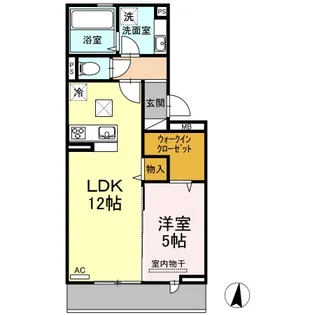1LDKの間取り画像