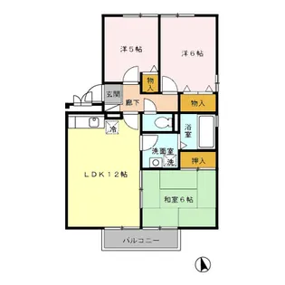 エスポワールシオン21【2階】の間取り