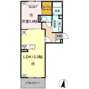PREMILIFE賀来北【2階】の間取り
