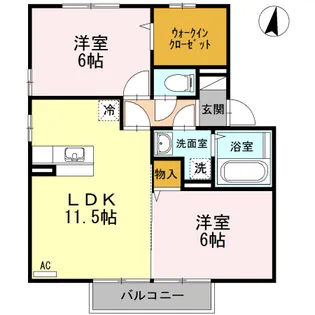 リザイア II【2階】の間取り