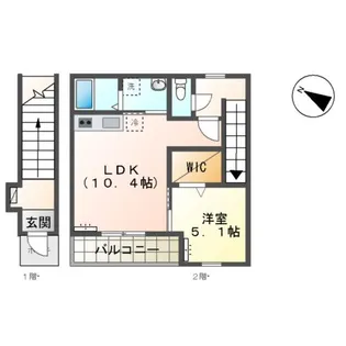 リバーフロント長浜【2階】の間取り