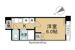 ラ・ガール大分【803号室】の間取り