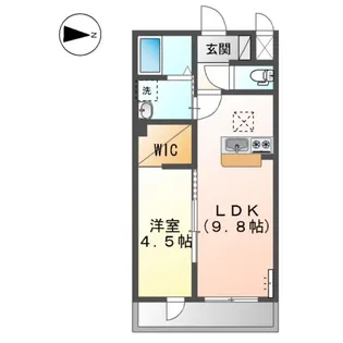 ビリーブハナゾノ(BELIEVE HANAZONO)【2階】の間取り