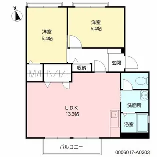 フレグランスSAWADA【2階】の間取り