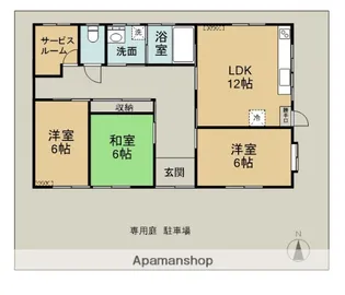 大分県大分市古国府5丁目【一戸建】の間取り