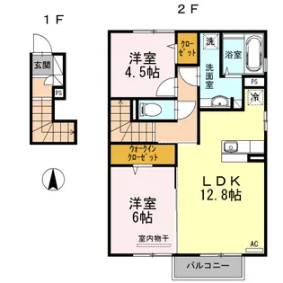 セジュール志村【2階】の間取り