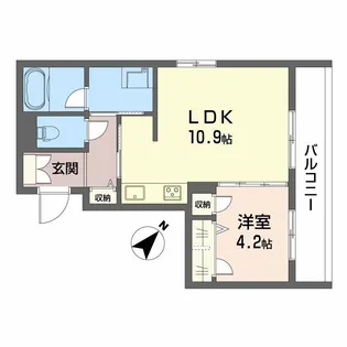 シャーメゾン アルメリア【2階】の間取り