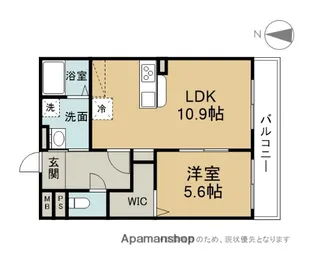 ソルト明野西【5階】の間取り