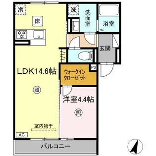 MERCI HAYA(メルシーハヤ)【1階】の間取り