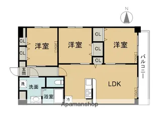 プロスぺリタ宗方【501号室】の間取り