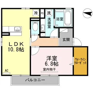 ヒルサイドテラス桜坂III【2階】の間取り