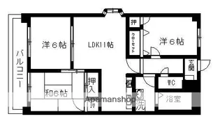 グレイスコートⅠ【5階】の間取り