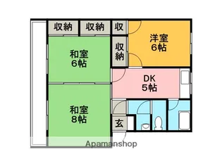 宗コーポ【505号室】の間取り
