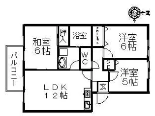 3LDKの間取り画像