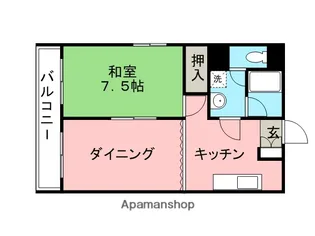 玉井エレガントマンション【501号室】の間取り