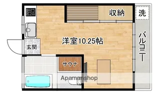 サンハイム若葉【201号室】の間取り