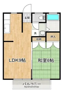 グリーン若葉【2階】の間取り