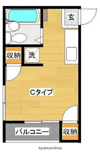 ヴェルデ【2-C号室】の間取り