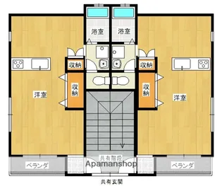 ラパン郡元【2階】の間取り